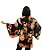 Kimono Curto Tsuru Flores Preto - Imagem 6