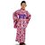 Kimono Infantil Kokeshi Goiaba - Imagem 1
