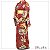 Kimono Longo Japão Marrom - Imagem 2