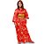 Kimono Longo Brocado Vermelho - Imagem 1