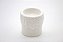 Castiçal Cilindro Renda Branco Porcelana 7 cm - Imagem 2