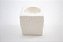 Castiçal Cubo Renda Branco Porcelana 7 cm - Imagem 1
