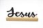Enfeite Palavra Decorativa Jesus Madeira 20 cm - Imagem 1