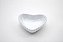 Mini Travessa Coração Branco Cerâmica 7 cm - Imagem 1