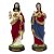 Kit Imagem Sagrado Coração de Jesus e Maria Resina 22 cm - Imagem 1