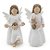 Kit Imagem 3 Anjo da Guarda Branco com Menino e 3 Anjo da Guarda Branco com Menina  Resina 6,5 cm - Imagem 1