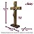 Crucifixo de Mesa Tradicional Madeira com Medalha de São Bento 29 cm - Imagem 2