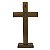 Crucifixo de Mesa Tradicional Madeira com Medalha de São Bento 29 cm - Imagem 7