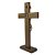 Crucifixo de Mesa Tradicional Madeira com Medalha de São Bento 29 cm - Imagem 8