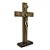 Crucifixo de Mesa Tradicional Madeira com Medalha de São Bento 29 cm - Imagem 10