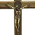 Crucifixo de Mesa Tradicional Madeira com Medalha de São Bento 29 cm - Imagem 11