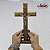 Crucifixo de Mesa Tradicional Madeira com Medalha de São Bento 29 cm - Imagem 3