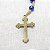 Terço Nossa Senhora Aparecida Azul Escuro Perola 10mm - Imagem 4