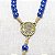 Terço Nossa Senhora Aparecida Azul Escuro Perola 10mm - Imagem 6