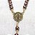 Terço Nossa Senhora Aparecida Marrom Perola 10mm - Imagem 5