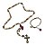 Kit Terço e Pulseira Nossa Senhora de Guadalupe Madeira 8 e 4 mm - Imagem 1