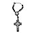 Dezena São Bento Crucifixo Madeira Preta 10mm - Imagem 1