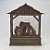 Lanterna de Mesa Casinha Musical Importada Resina 25 cm - Imagem 7