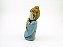 Estátua Trio Buda Azul Gesso 11 cm 17 cm 11 cm - Imagem 5