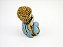 Estátua Trio Buda Azul Gesso 11 cm 17 cm 11 cm - Imagem 10
