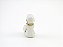 Estátua Trio Mini Buda Branco e Dourado Gesso 8 cm - Imagem 9