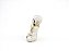 Estátua Trio Mini Buda Branco e Dourado Gesso 8 cm - Imagem 2