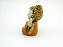 Estátua Trio Buda Laranja Gesso 11 cm 17 cm 11 cm - Imagem 2