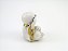Estátua Trio Buda Branco e Dourado Gesso 8 cm - Imagem 4