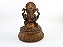 Estátua Ganesha Sentado cor Madeira Resina 30 cm - Imagem 1
