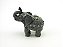Estátua Elefante Bolinhas cor Chumbo Resina 10 cm - Imagem 3