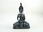 Estátua Buda Dhyana Mudra cor Jeans Resina 25 cm - Imagem 1