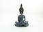 Estátua Buda Dhyana Mudra cor Jeans Resina 25 cm - Imagem 3