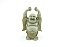 Estátua Buda Rindo com Bola cor Cimento Resina 10 cm - Imagem 1