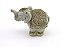 Estátua Elefante Mini cor Taupe Resina 6 cm - Imagem 3