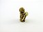 Estátua Trio Mini Buda Livro e Bandejas Marrom e Dourado Gesso 5 cm - Imagem 7