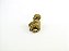 Estátua Trio Mini Buda Livro e Bandejas Marrom e Dourado Gesso 5 cm - Imagem 2