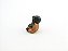 Estátua Trio Mini Buda Preto e Ferrugem Gesso 5 cm - Imagem 2