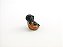 Estátua Trio Mini Buda Preto e Ferrugem Gesso 5 cm - Imagem 4