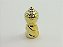 Estátua Mini Buda Meditando cor Dourado Porcelana 7 cm - Imagem 3