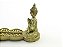 Incensário Vareta Buda Dourado Resina 20 cm - Imagem 6