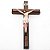 Crucifixo de Parede Madeira e Resina 29 cm - Imagem 1