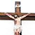 Crucifixo de Parede Madeira e Resina 29 cm - Imagem 2
