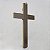 Crucifixo de Parede Madeira Escura e Metal 34 cm - Imagem 6