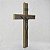 Crucifixo de Parede Madeira Escura e Metal 34 cm - Imagem 10