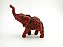 Estátua Elefante Indiano cor Vermelho Resina 15 cm - Imagem 3