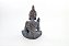 Estátua Buda Vitarka Mudra cor Chumbo Resina 20 cm - Imagem 3