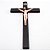 Crucifixo de Parede Madeira Marrom e Resina 33 cm - Imagem 1
