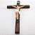 Crucifixo de Parede Madeira e Resina 39 cm - Imagem 1