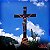 Crucifixo de Parede Madeira e Resina 39 cm - Imagem 4