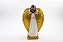 Imagem Sagrada Família Anjo Asa Dourada Importada Resina 25 cm - Imagem 3